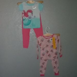 PJ & Me girls mermaid pj combo